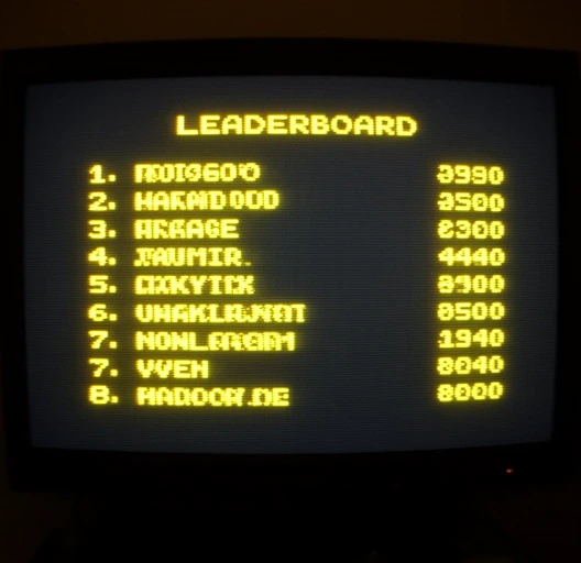 Screenshot of yesterday's leaderboard, with anonymised player handles and scores ranging from 8,000 to 22,000 points